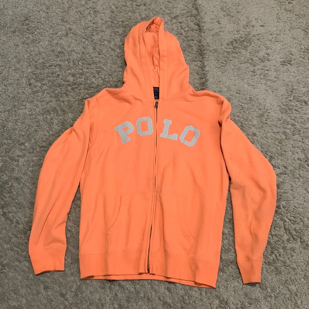 Peach Polo Hoodie